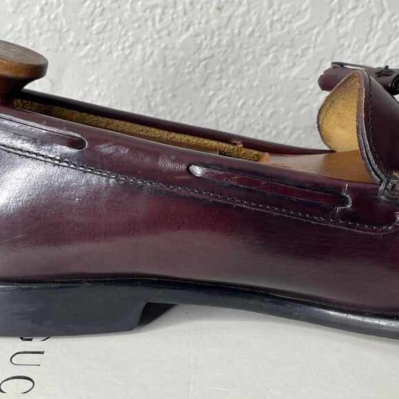 G H Bass & Co. Weejuns Kiltie Tassel Loafer Burgundy Leather Slip On Men\'s 12 D‎ main image 4